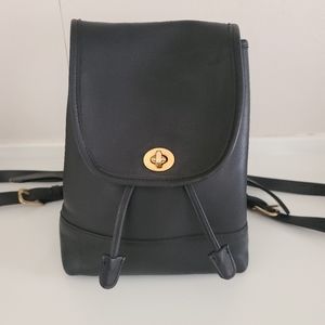 Vintage Coach Daypack Black Backpack 9960 USA